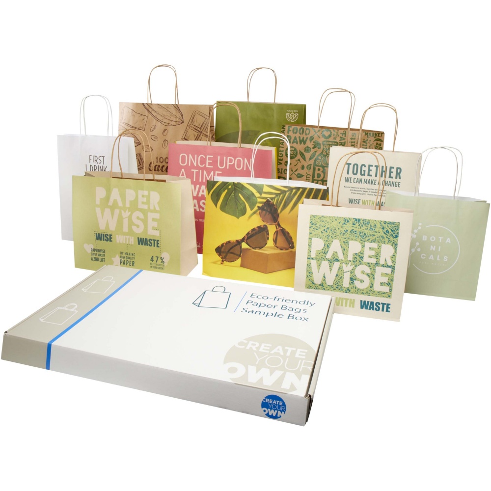 Logo trade corporate gift photo of: Agricultural waste and kraft paper bags sample box