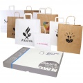 Kraft paper bags sample box, White