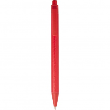 Logo trade promotional giveaway photo of: Chartik monochromatic recycled paper ballpoint pen with matte finish