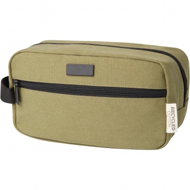 Logo trade promotional giveaways picture of: Joey GRS recycled canvas travel accessory pouch bag 3.5L