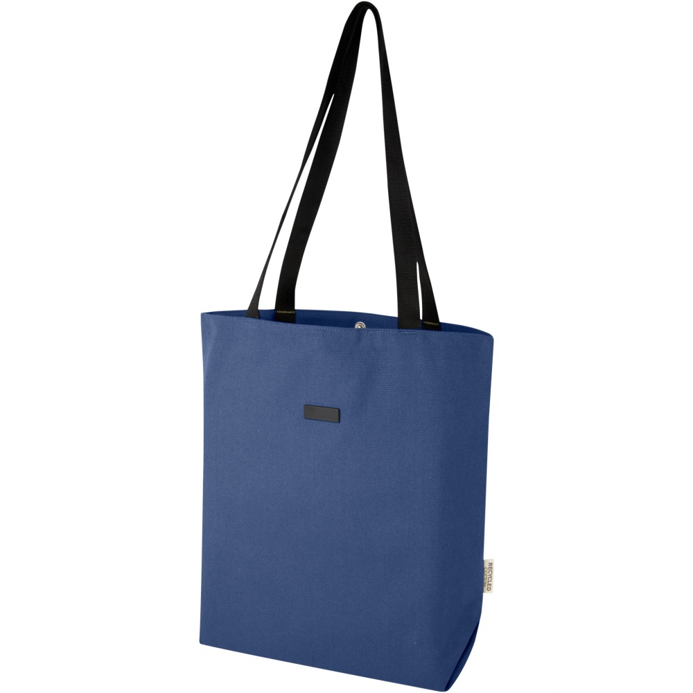 Logo trade corporate gifts image of: Joey GRS recycled canvas versatile tote bag 14L