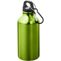 Oregon 400 ml RCS certified recycled aluminium water bottle with carabiner, Apple green