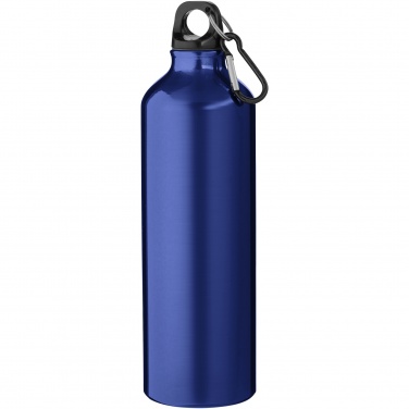 Logo trade corporate gifts picture of: Oregon 770 ml RCS certified recycled aluminium water bottle with carabiner