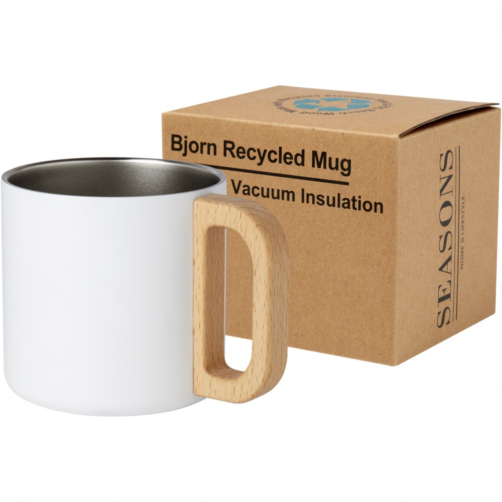 Logotrade advertising products photo of: Bjorn 360 ml RCS certified recycled stainless steel mug with copper vacuum insulation