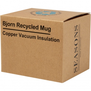 Logo trade promotional products picture of: Bjorn 360 ml RCS certified recycled stainless steel mug with copper vacuum insulation