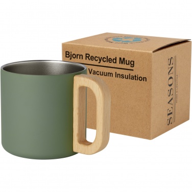 Logotrade corporate gift image of: Bjorn 360 ml RCS certified recycled stainless steel mug with copper vacuum insulation