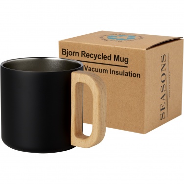 Logo trade corporate gift photo of: Bjorn 360 ml RCS certified recycled stainless steel mug with copper vacuum insulation