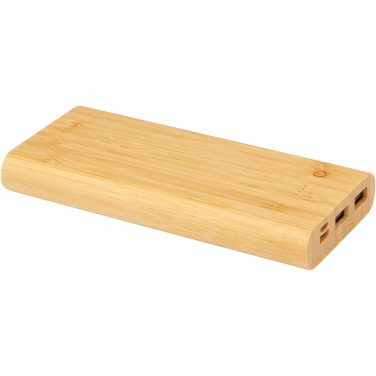 Logotrade promotional giveaway image of: Tulda 10.000 mAh bamboo power bank