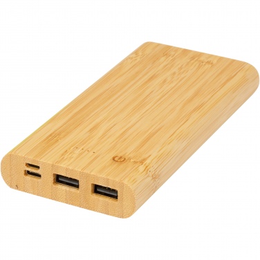 Logo trade promotional products image of: Tulda 10.000 mAh bamboo power bank