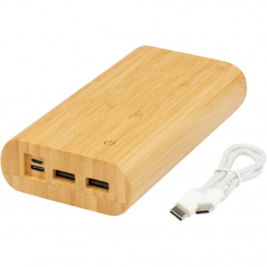 Logo trade promotional products picture of: Tulda 20.000 mAh bamboo power bank