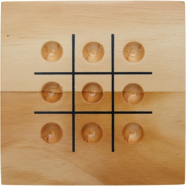 Logo trade promotional products picture of: Strobus wooden tic-tac-toe game