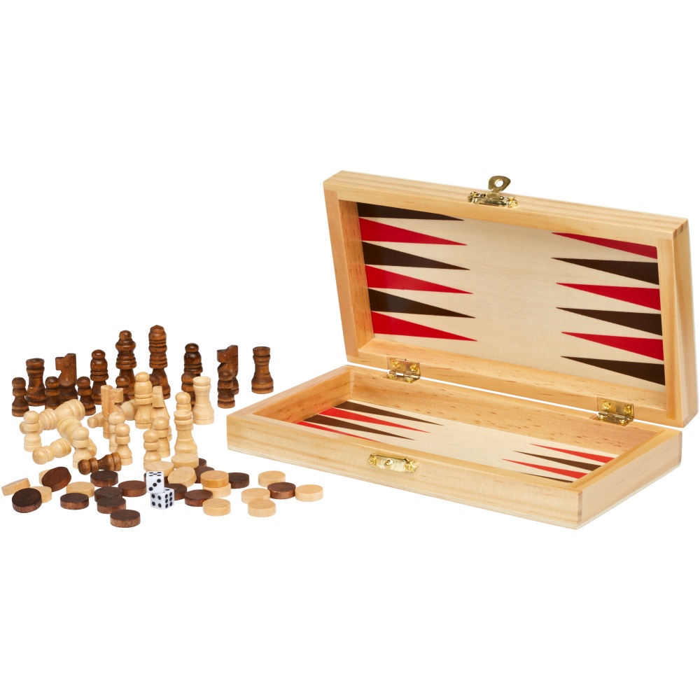 Logotrade advertising products photo of: Mugo 3-in-1 wooden game set