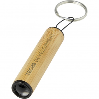 Logotrade promotional merchandise image of: Cane bamboo key ring with light