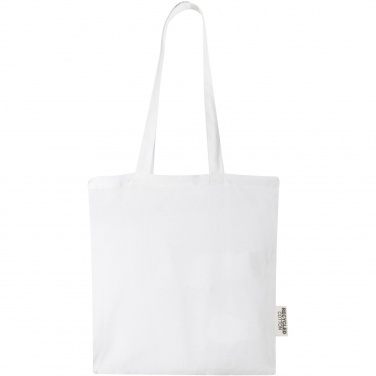 Logotrade corporate gift picture of: Madras 140 g/m2 GRS recycled cotton tote bag 7L