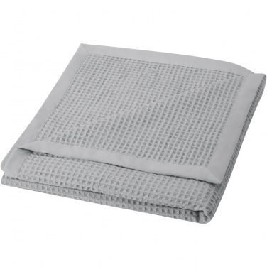 Logo trade promotional items image of: Abele 150 x 140 cm cotton waffle blanket