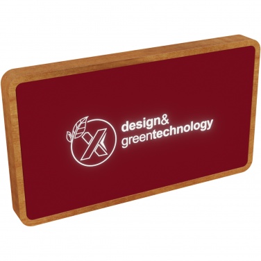 Logo trade promotional merchandise photo of: SCX.design P36 5000 mAh light-up wireless power bank