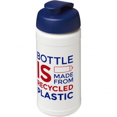 Logotrade business gift image of: Baseline 500 ml recycled sport bottle with flip lid