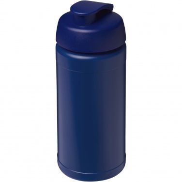 Logo trade business gifts image of: Baseline 500 ml recycled sport bottle with flip lid