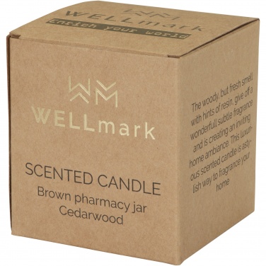 Logotrade advertising product image of: Wellmark Let's Get Cozy 650 g scented candle - cedar wood fragrance