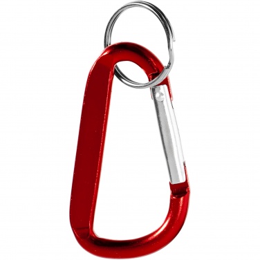 Logotrade advertising products photo of: Timor RCS recycled aluminium carabiner keychain