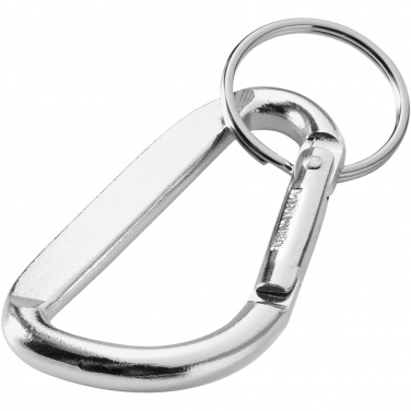 Logotrade business gift image of: Timor RCS recycled aluminium carabiner keychain