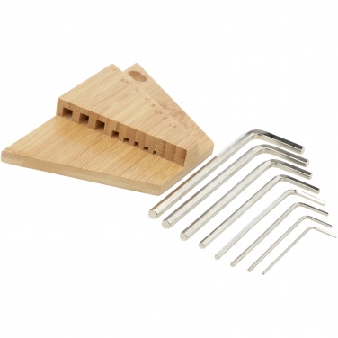 Logotrade corporate gift image of: Allen bamboo hex key tool set