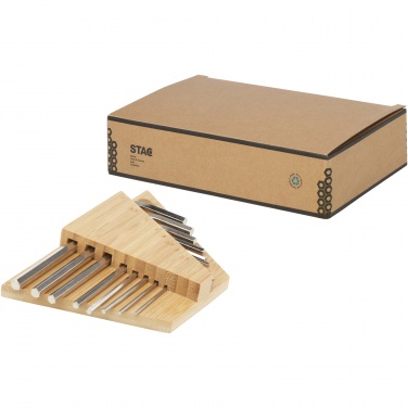 Logo trade promotional items image of: Allen bamboo hex key tool set