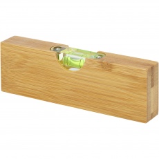 Flush bamboo spirit level with bottle opener