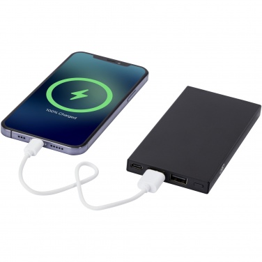 Logo trade promotional merchandise picture of: Connect 5000 mAh recycled aluminium power bank 