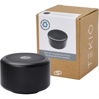 Logo trade corporate gifts image of: Rise 3W RCS recycled aluminium Bluetooth® mini speaker 