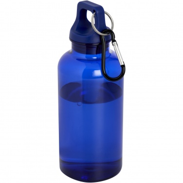 Logotrade promotional gift picture of: Oregon 400 ml RCS certified recycled plastic water bottle with carabiner