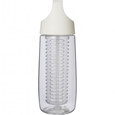 Logo trade promotional gifts picture of: HydroFruit 700 ml recycled plastic sport bottle with flip lid and infuser