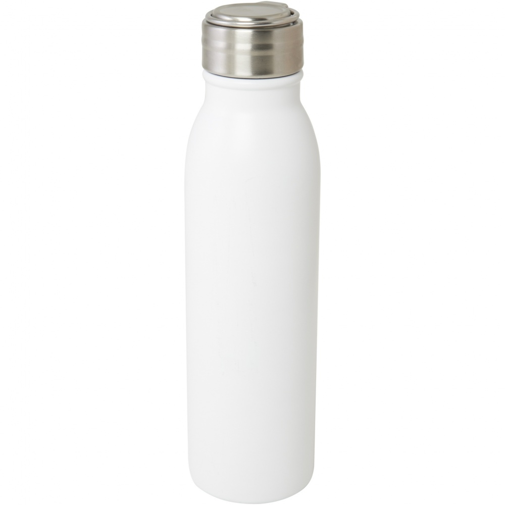 Logo trade promotional gifts image of: Harper 700 ml RCS certified stainless steel water bottle with metal loop