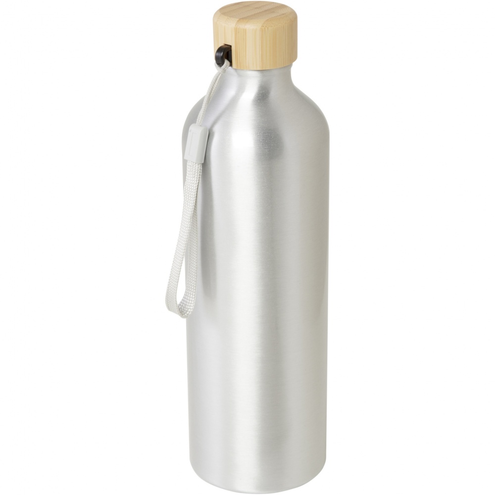 Logo trade promotional products image of: Malpeza 770 ml RCS certified recycled aluminium water bottle