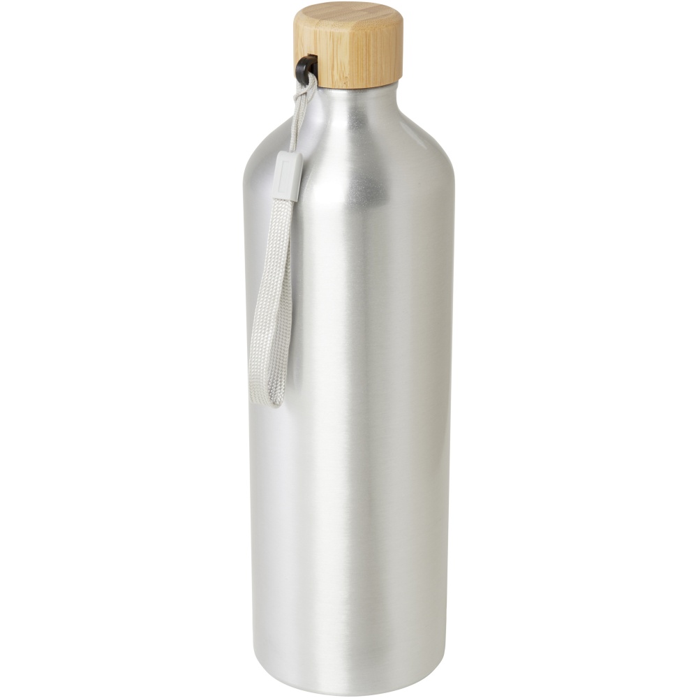 Logotrade promotional gift image of: Malpeza 1000 ml RCS certified recycled aluminium water bottle