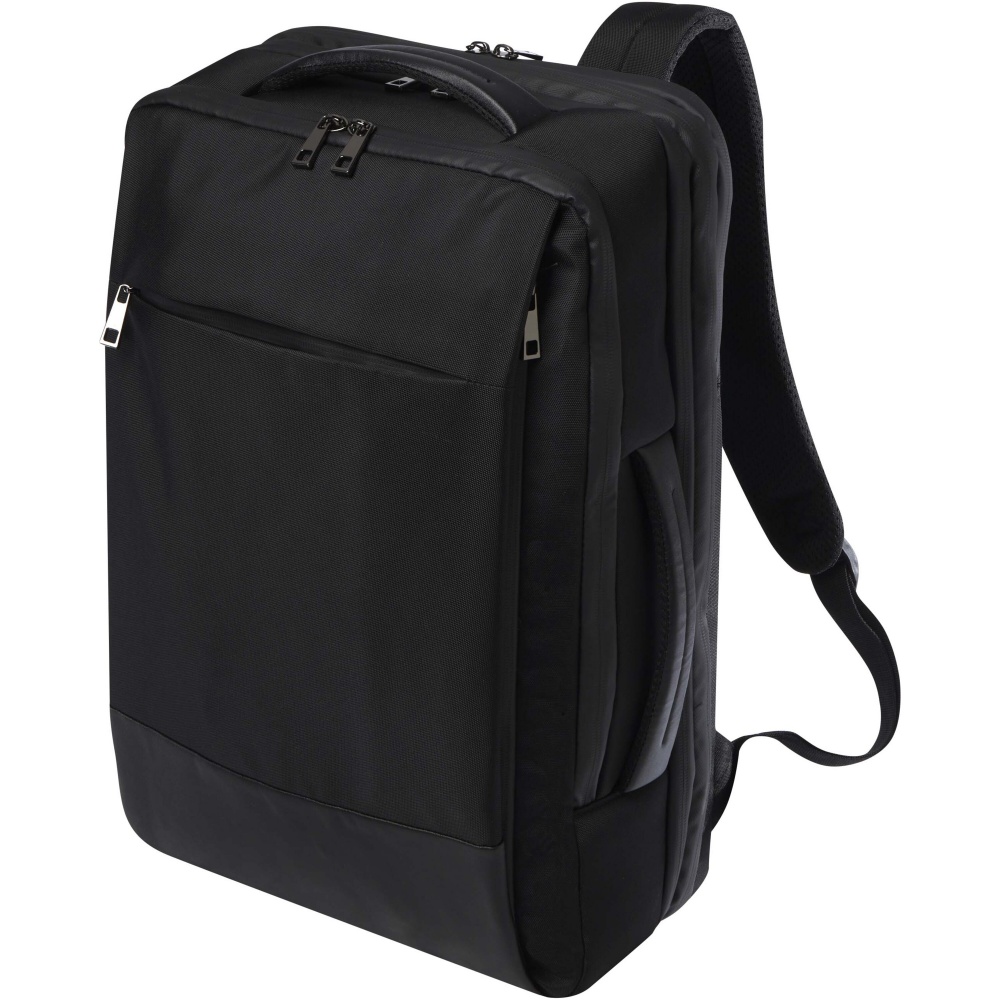 Logotrade promotional item picture of: Expedition Pro 17" GRS recycled expandable laptop backpack 35L