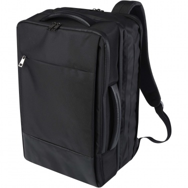 Logotrade promotional merchandise picture of: Expedition Pro 17" GRS recycled expandable laptop backpack 35L