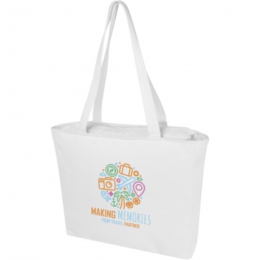 Logo trade promotional items image of: Weekender 500 g/m² Aware™ recycled tote bag