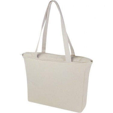 Logo trade promotional merchandise picture of: Weekender 500 g/m² Aware™ recycled tote bag