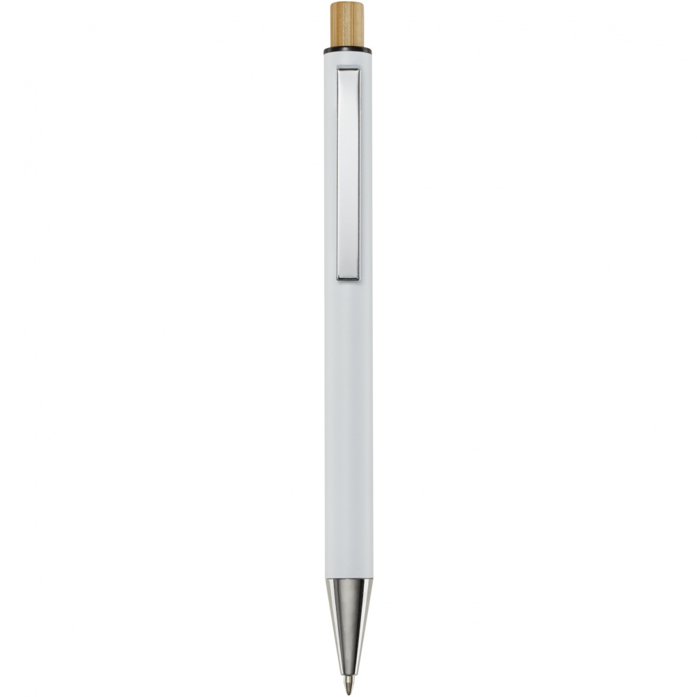 Logotrade promotional item picture of: Cyrus recycled aluminium ballpoint pen (blue ink)