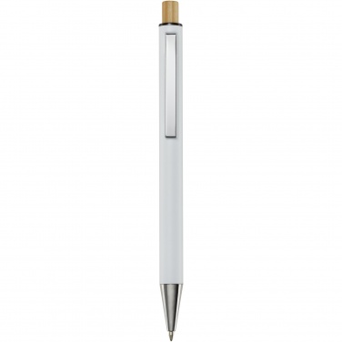 Logotrade promotional merchandise picture of: Cyrus recycled aluminium ballpoint pen (blue ink)