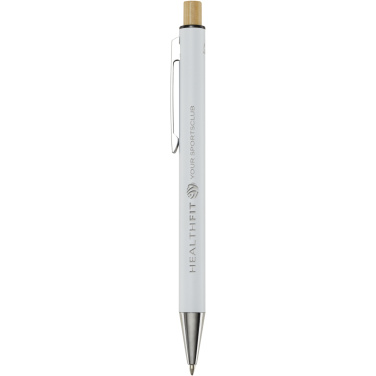 Logo trade promotional products picture of: Cyrus recycled aluminium ballpoint pen (black ink)