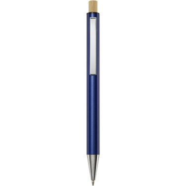 Logo trade promotional gifts picture of: Cyrus recycled aluminium ballpoint pen (black ink)