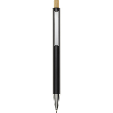 Logotrade promotional product image of: Cyrus recycled aluminium ballpoint pen (black ink)