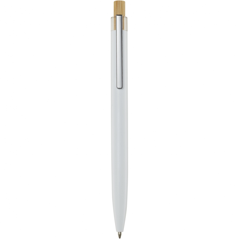 Logo trade advertising product photo of: Nooshin recycled aluminium ballpoint pen  (blue ink)