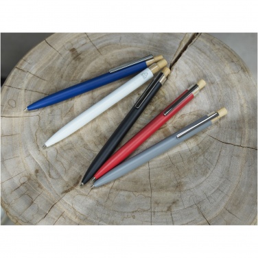 Logo trade business gifts image of: Nooshin recycled aluminium ballpoint pen  (blue ink)