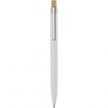 Logo trade promotional giveaways picture of: Nooshin recycled aluminium ballpoint pen  (blue ink)