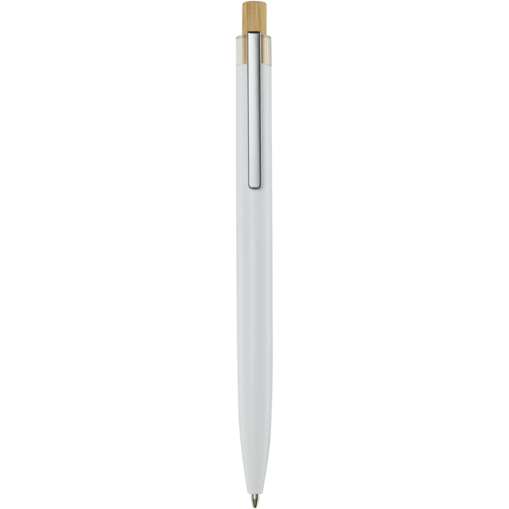 Logo trade promotional gifts image of: Nooshin recycled aluminium ballpoint pen (black ink)