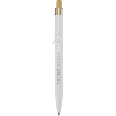 Logo trade corporate gifts image of: Nooshin recycled aluminium ballpoint pen (black ink)