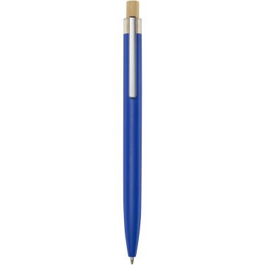 Logo trade promotional merchandise image of: Nooshin recycled aluminium ballpoint pen (black ink)